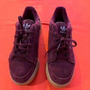Adidas Continental 80 Originals Unisex Size 6 Suede Maroon Ortholite